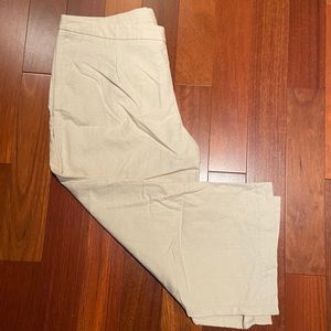 Jcrew khaki linen pants